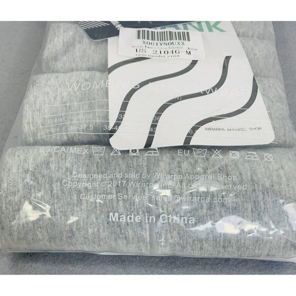 wirarpa 4 pack High Waist Full Coverage Cotton Briefs Underwear Gray Medium - Picture 12 of 13